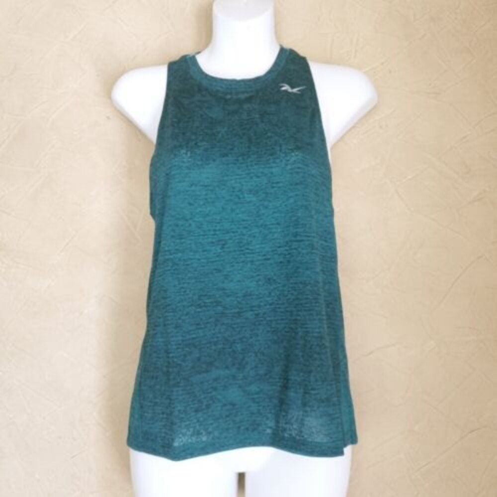 Reebok OSR Knit Tank Top XXS Green Seaport Teal Racerback Athletic Gym Workout